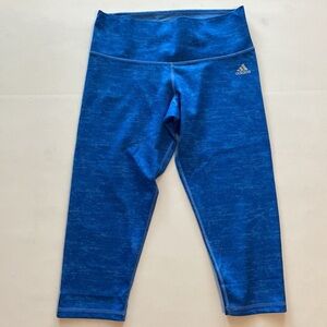 Adidas Blue Workout Exercise Pants Leggings Size Medium